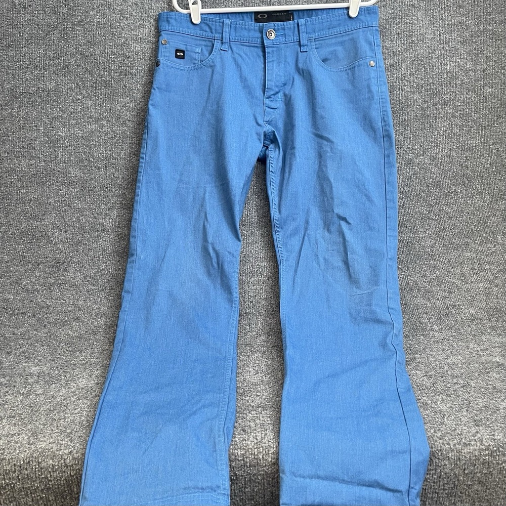 Oakley 50's Pants Mens 33x32 Slim Straight Chino Blue 421868